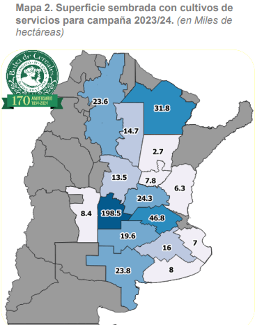 mapa cultivos servicios zona