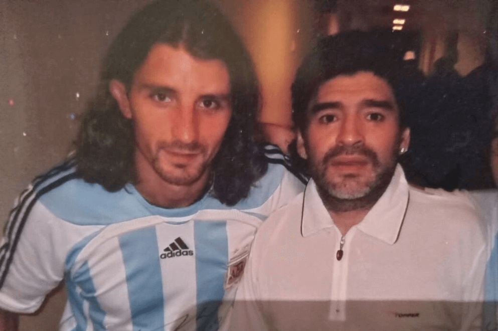 quique ortiz con maradona